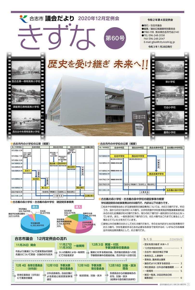 令和3年1月発行 議会だより（第60号）