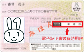 電子証明書の有効期限
