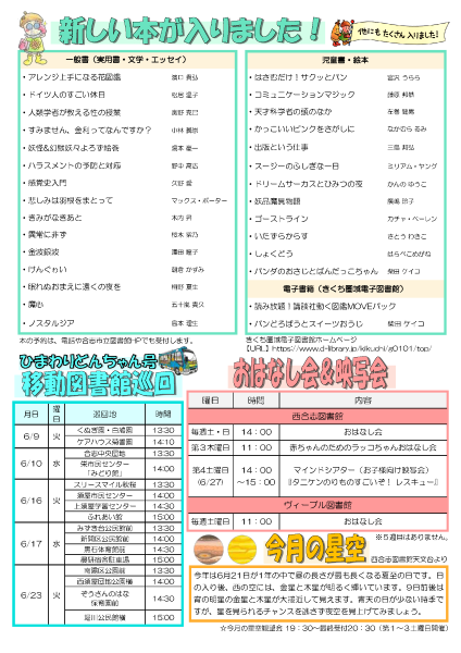 図書館だより令和8年6月号2ページ
