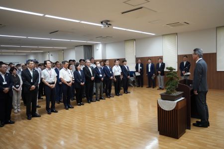 就任式の様子