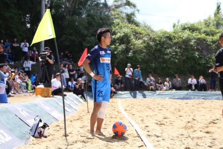 試合中の木船さん