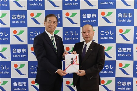 JA熊本経済連様からのご寄付の様子