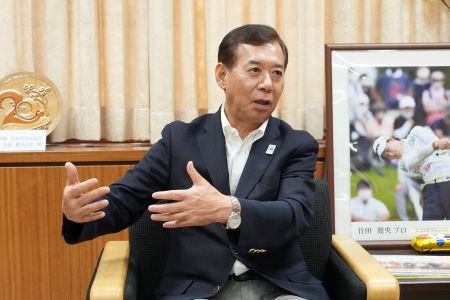 インタビュー取材の様子です。